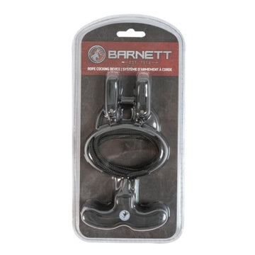 Close-up of adjustable rope and handle on the Barnett cocking device