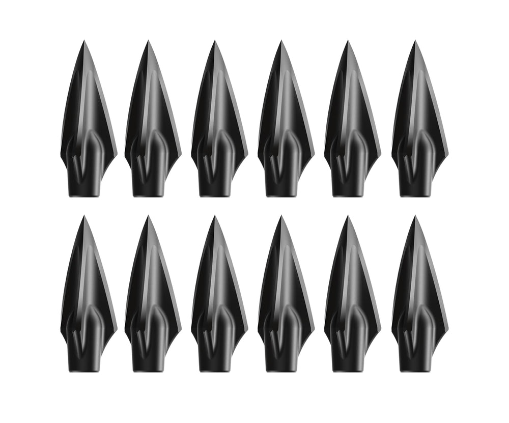 Barnett Demun Helical Broadhead ready to thread onto Hyperbolt tips for precise shots.