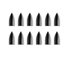 Demun Precision Field Points 12-pack for Hyperbolt 3F, C7, and C10 with threaded tips, front view