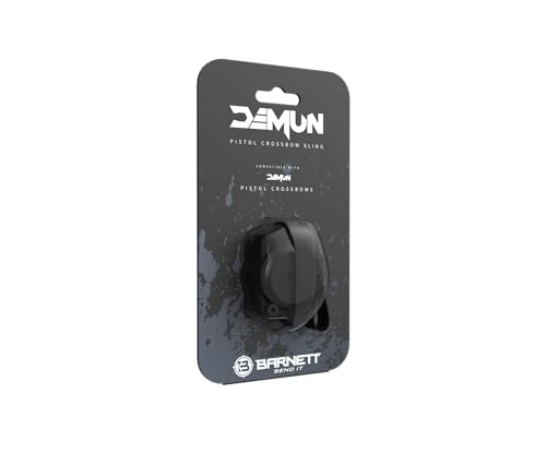 Barnett Demun retractable sling on the shoulder offering comfort during long sessions.