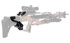 Barnett Explorer ambidextrous crank handle adjusted for both hands.