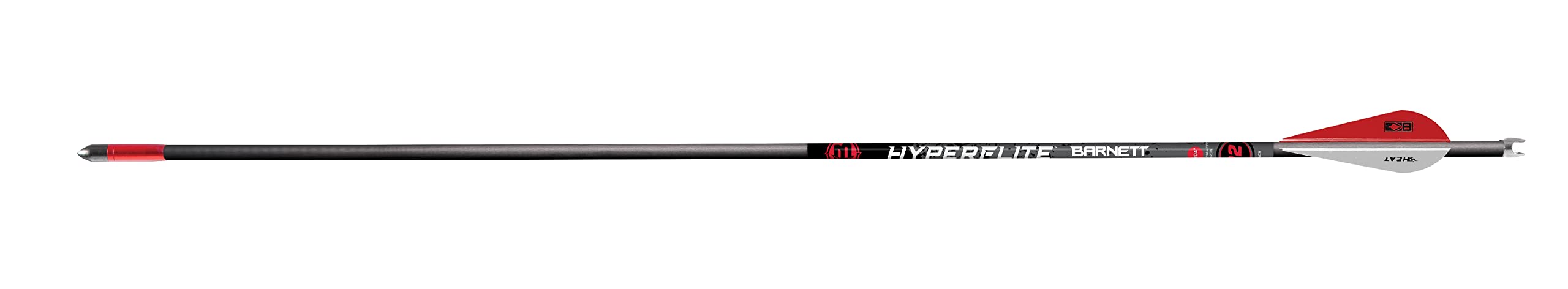 Barnett Hyperflite arrows 22in 5-pack optimize precision and wind resistance.