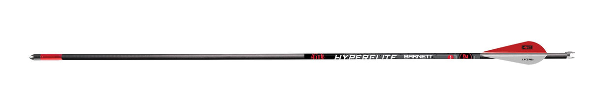 Barnett Hyperflite arrows 22in 5-pack optimize precision and wind resistance.