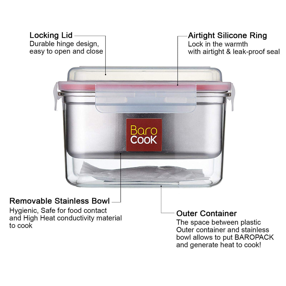 Barocook ideal for camping meals while traveling or at work.