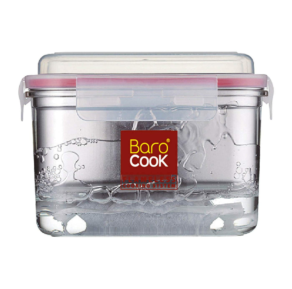 Barocook outer container with heat packs for fast on-the-go meals.
