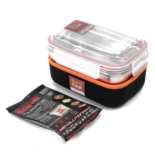 Barocook flameless heating activates with water for safe cooking.