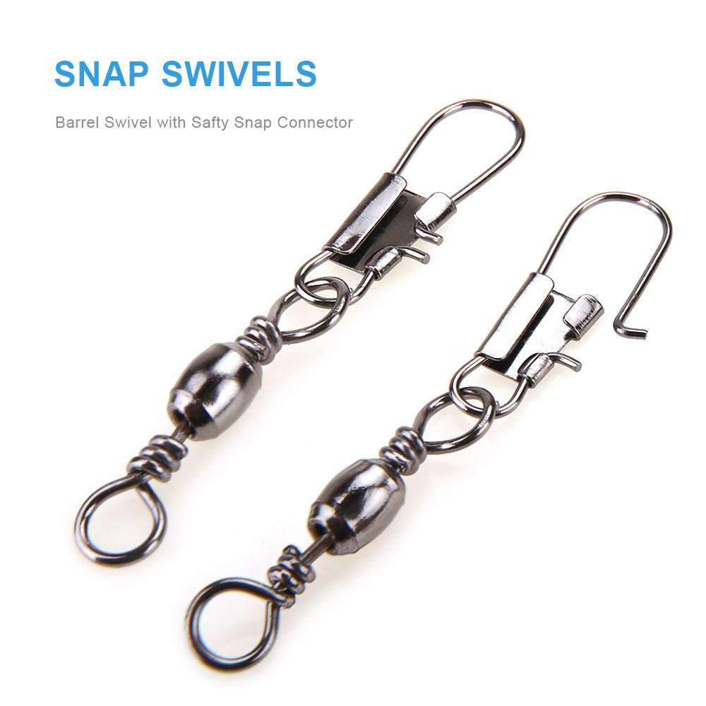 Copper welding rings and saltwater swivels for big game fishing