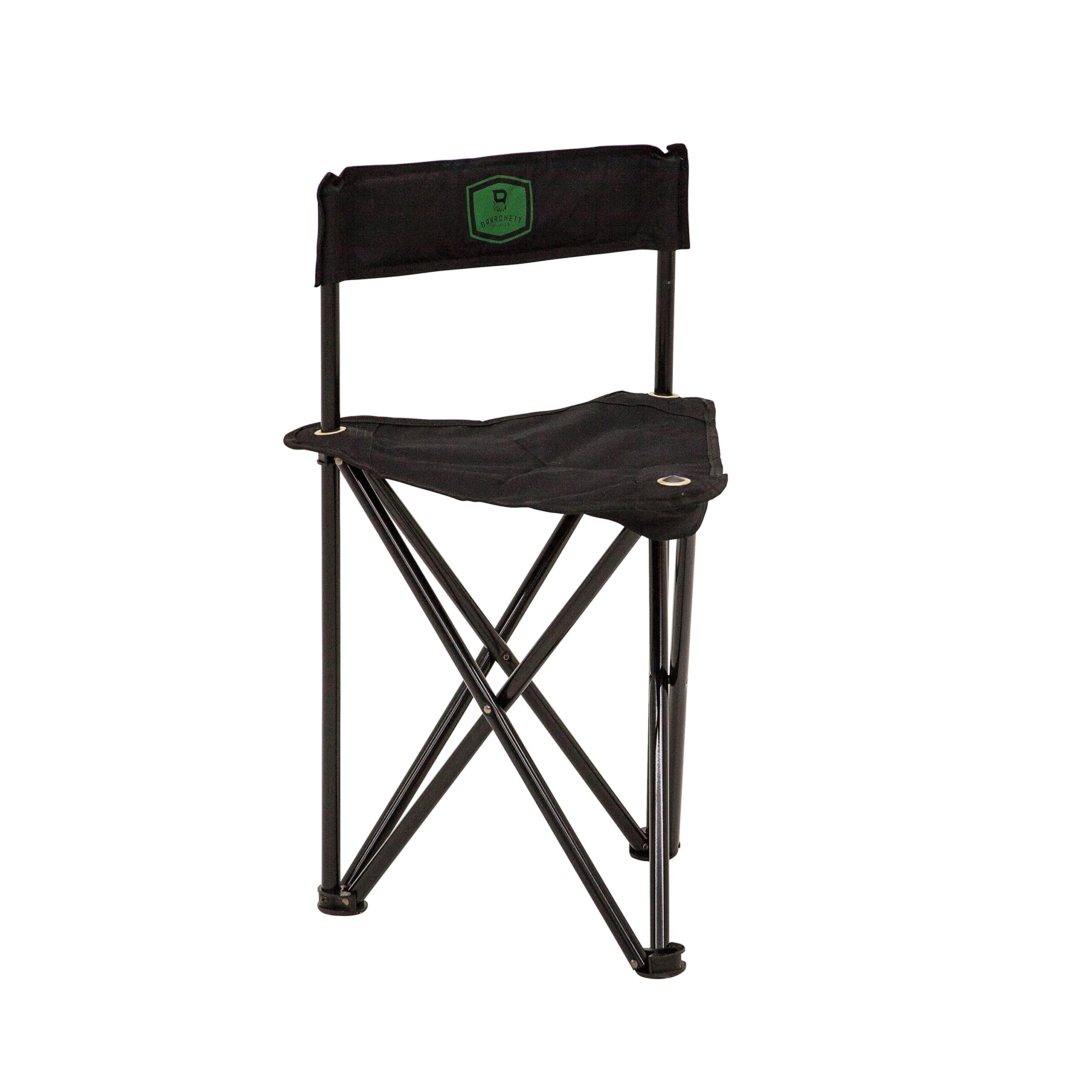 Barronett Blinds BC100 folding hunting chair in black, front view