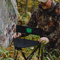 Heavy-duty fabric visible on seat of BC100 chair