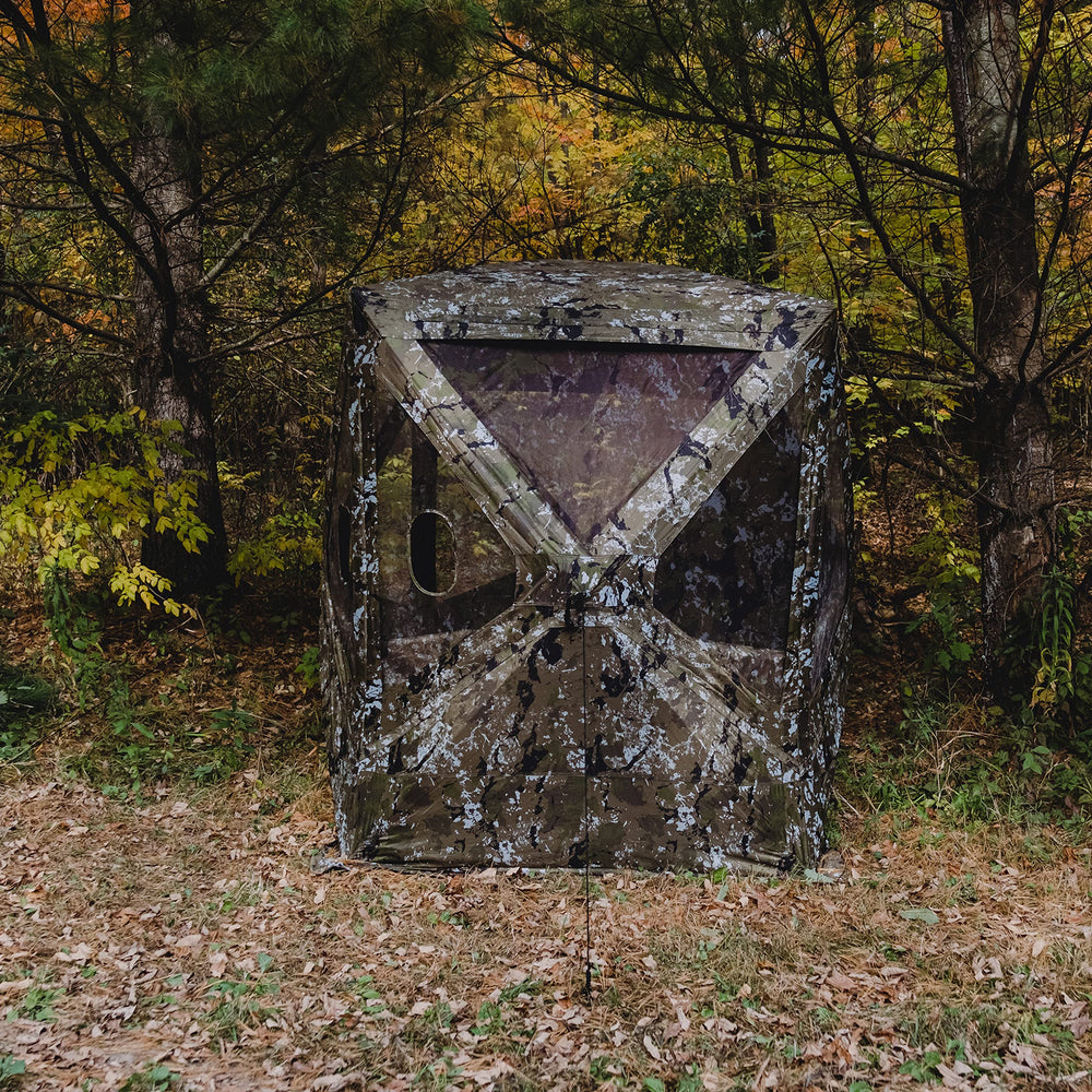 Barronett Blinds Big Mike camouflage ports for firearm hunting