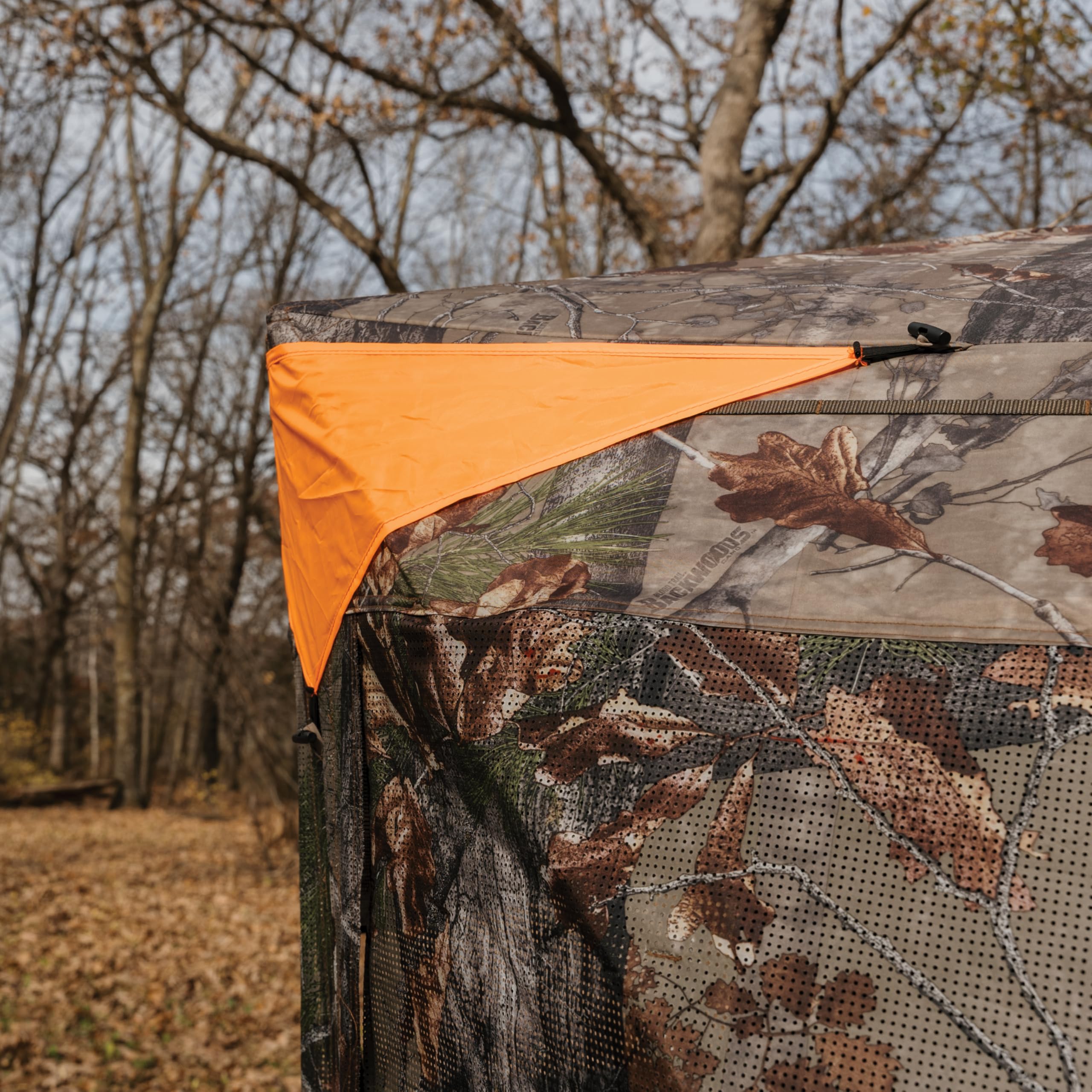 Barronett Blinds Grandview brush holders help you add concealment with natural surroundings.