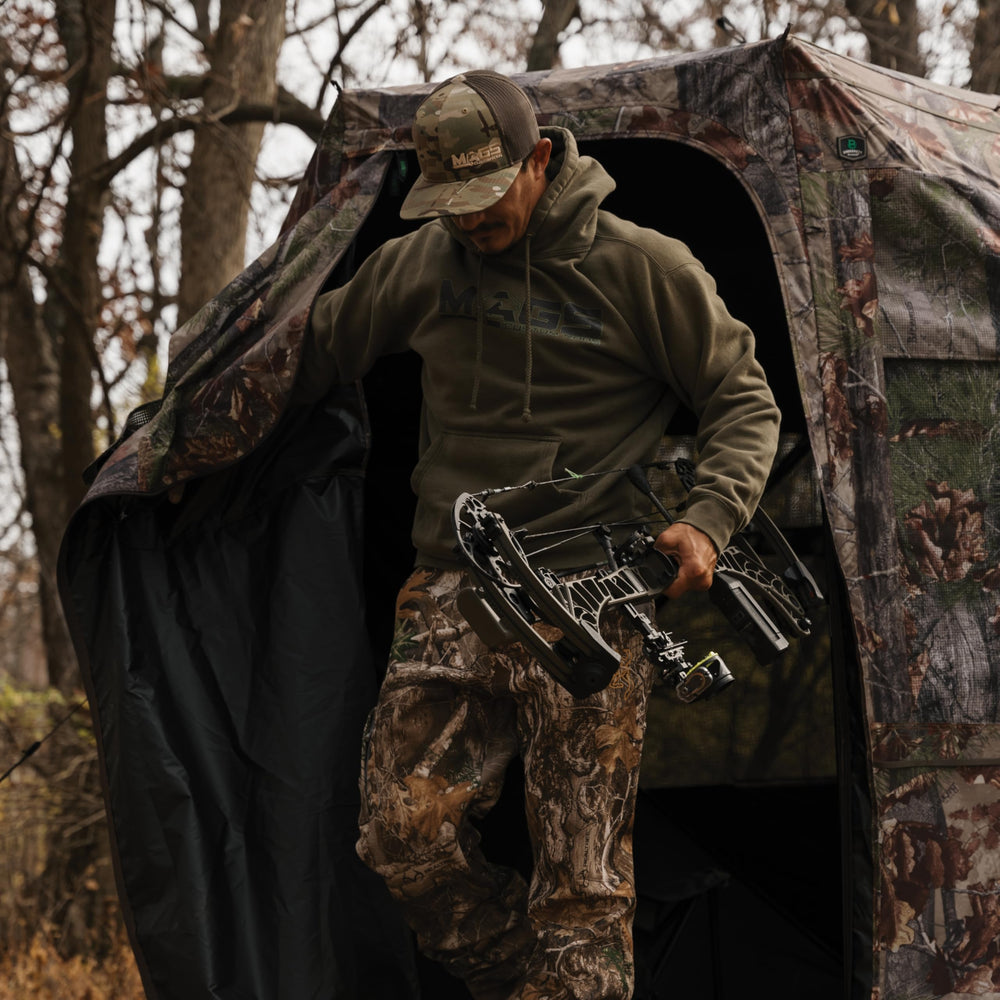 Barronett Blinds Grandview rear peek windows expand your field of view.