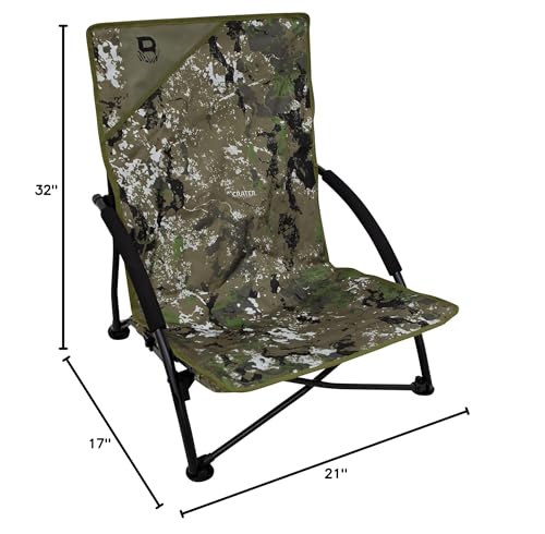 Barronett Blinds Ground Gobbler Chair padded armrests dampen noise.