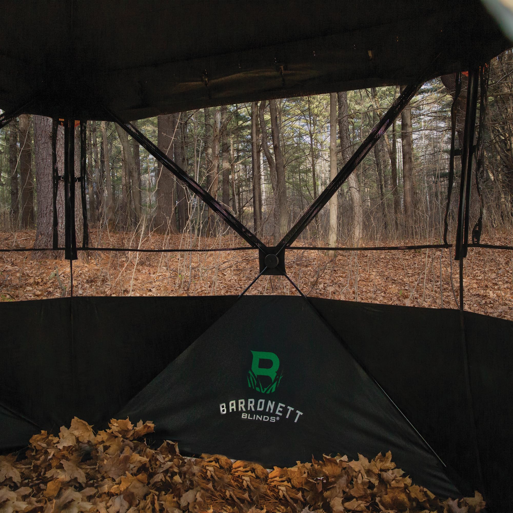 Detachable blaze orange panels enhance safety visibility during gun season.