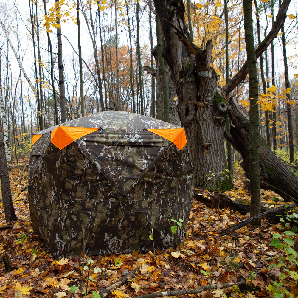 Barronett Blinds Spy 5 carry bag, stakes, and ropes for simple transport