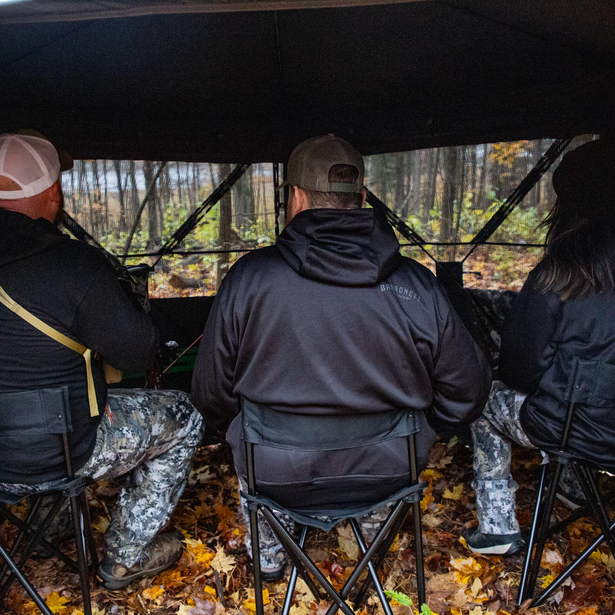 Barronett Blinds Spy 5 detachable blaze orange panels for hunting season safety