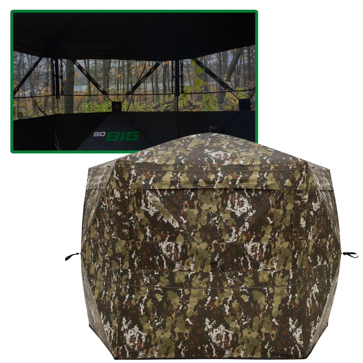 Barronett Blinds Spy 5 view-through mesh for clear visibility while concealed