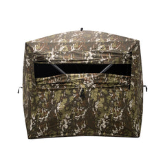 Front view of Barronett Blinds Wide Side 95 two-person hub blind