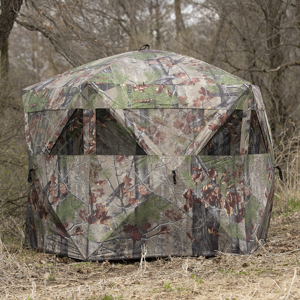 Barronett Blinds Feather Five shoot-through mesh for broadhead use during hunts.