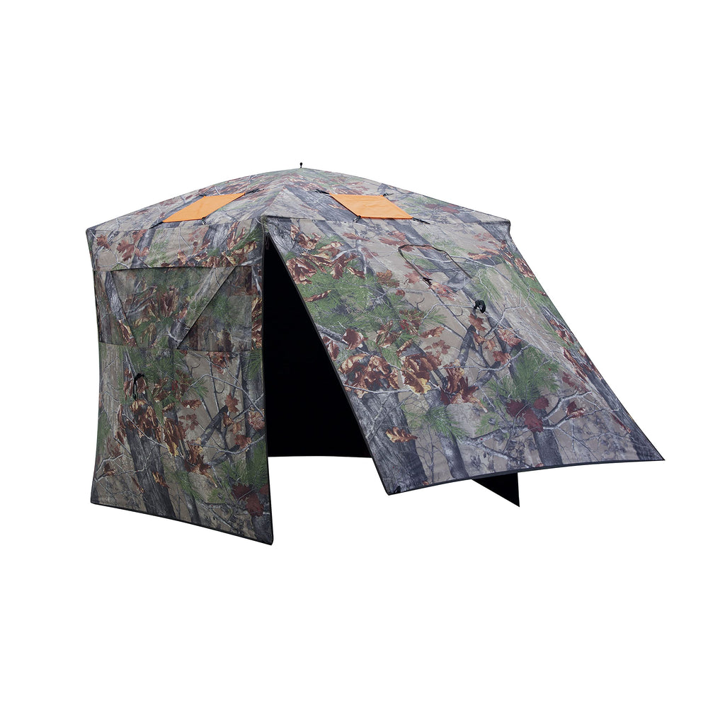 Barronett Blinds Feather Five two vertical doors for simple gear load-in.