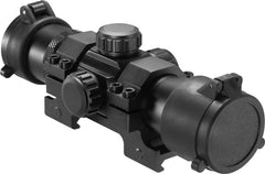 Barska 1x30 brightness dial close-up for variable lighting
