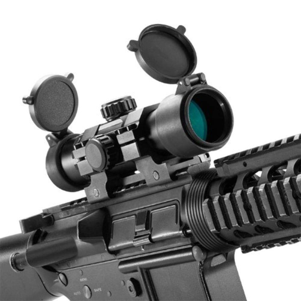Barska 1x30 red-green dot sight front view for rapid target acquisition