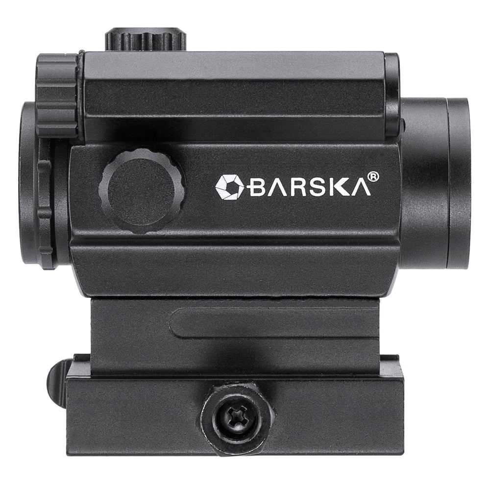 Barska HQ Red Dot features anti-reflective, fully multi-coated lenses for clarity.