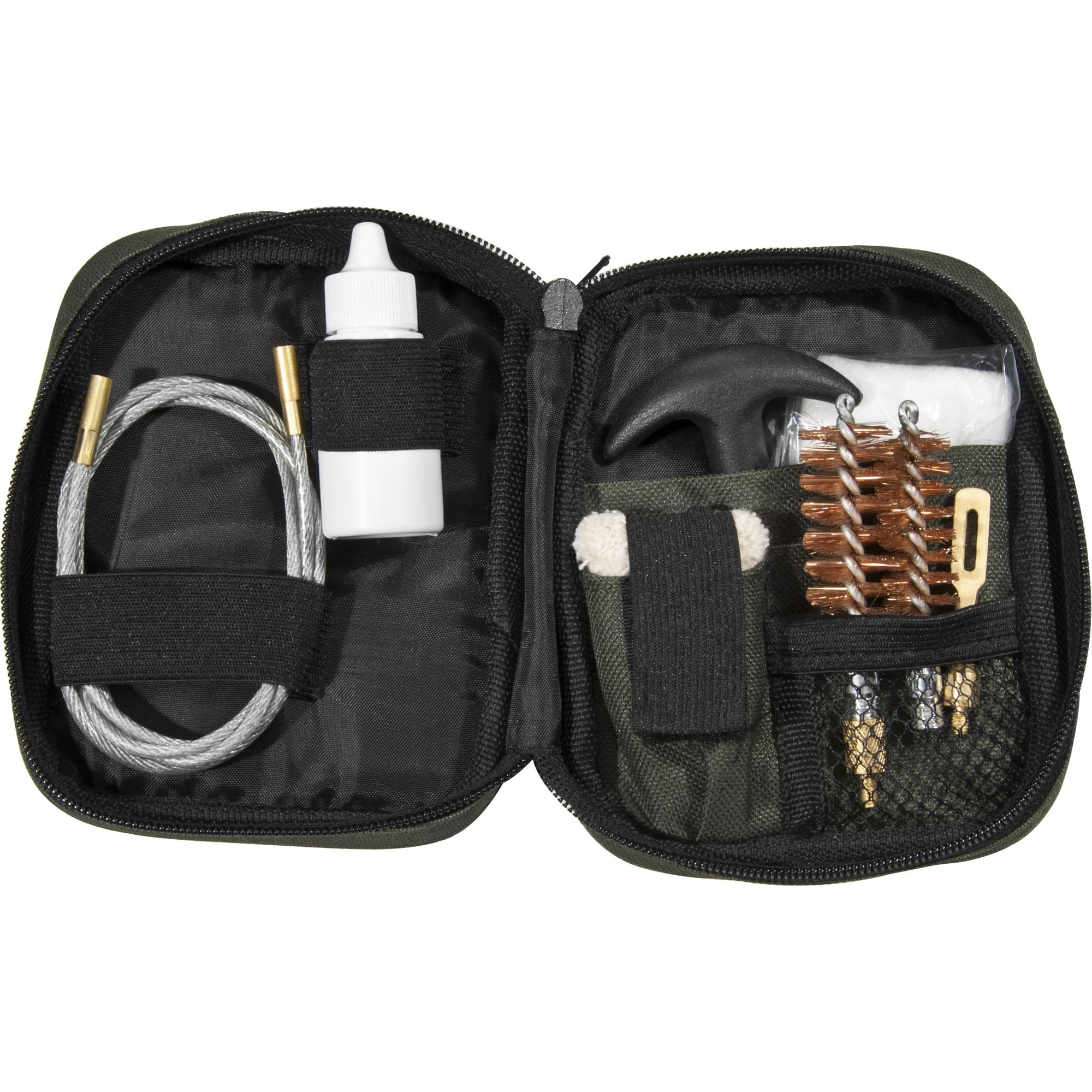 Barska shotgun cleaning kit with flexible rod and pouch for field maintenance.
