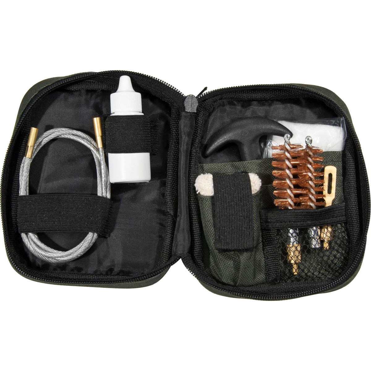 Barska shotgun cleaning kit with flexible rod and pouch for field maintenance.