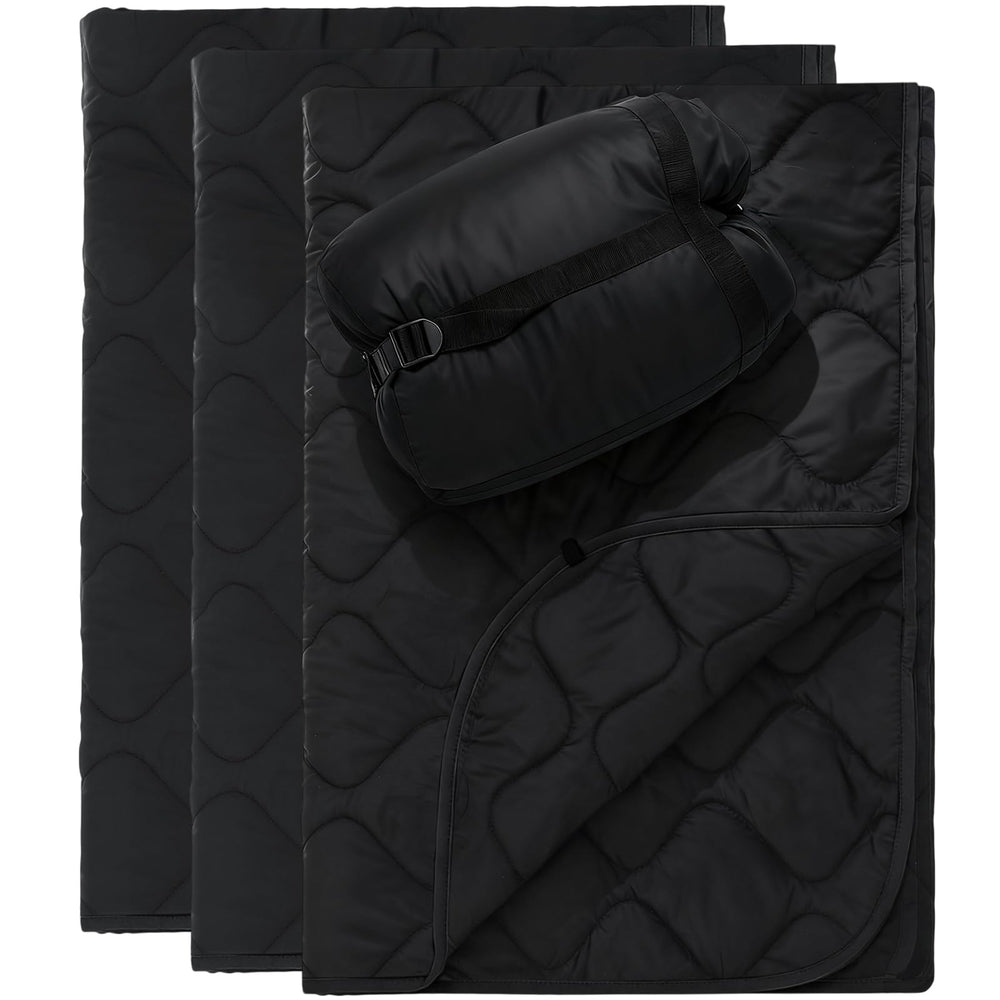 Barydat Woobie Blanket three-pack with compression bag for easy outdoor packing and warmth.