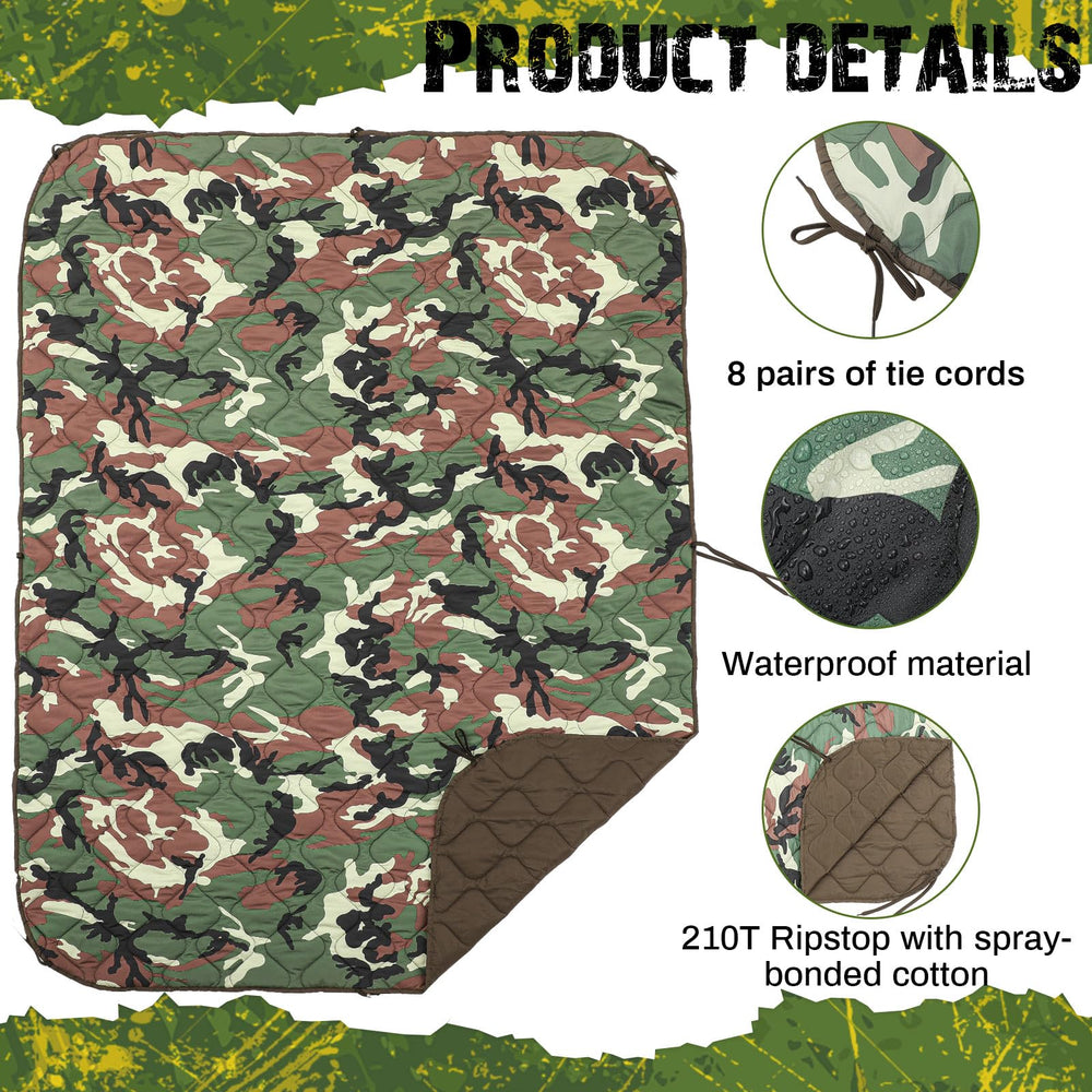 Barydat Woobie blanket features compression bag for lightweight portability.