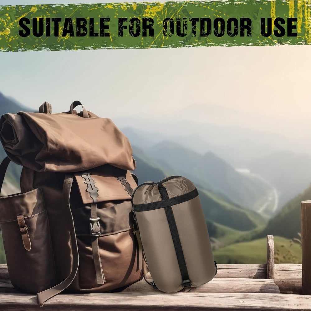 Barydat Woobie blanket shown as a multi-use shelter or ground cover setup.