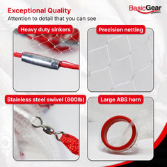 BasicGear double lead line highlights durability for long, accurate casts