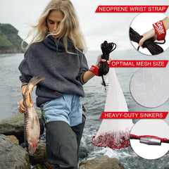 BasicGear lead sinker setup provides stable weight for accurate casts and quick settling.