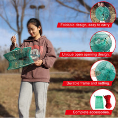 TPS-plastic coated steel shrimp trap close-up