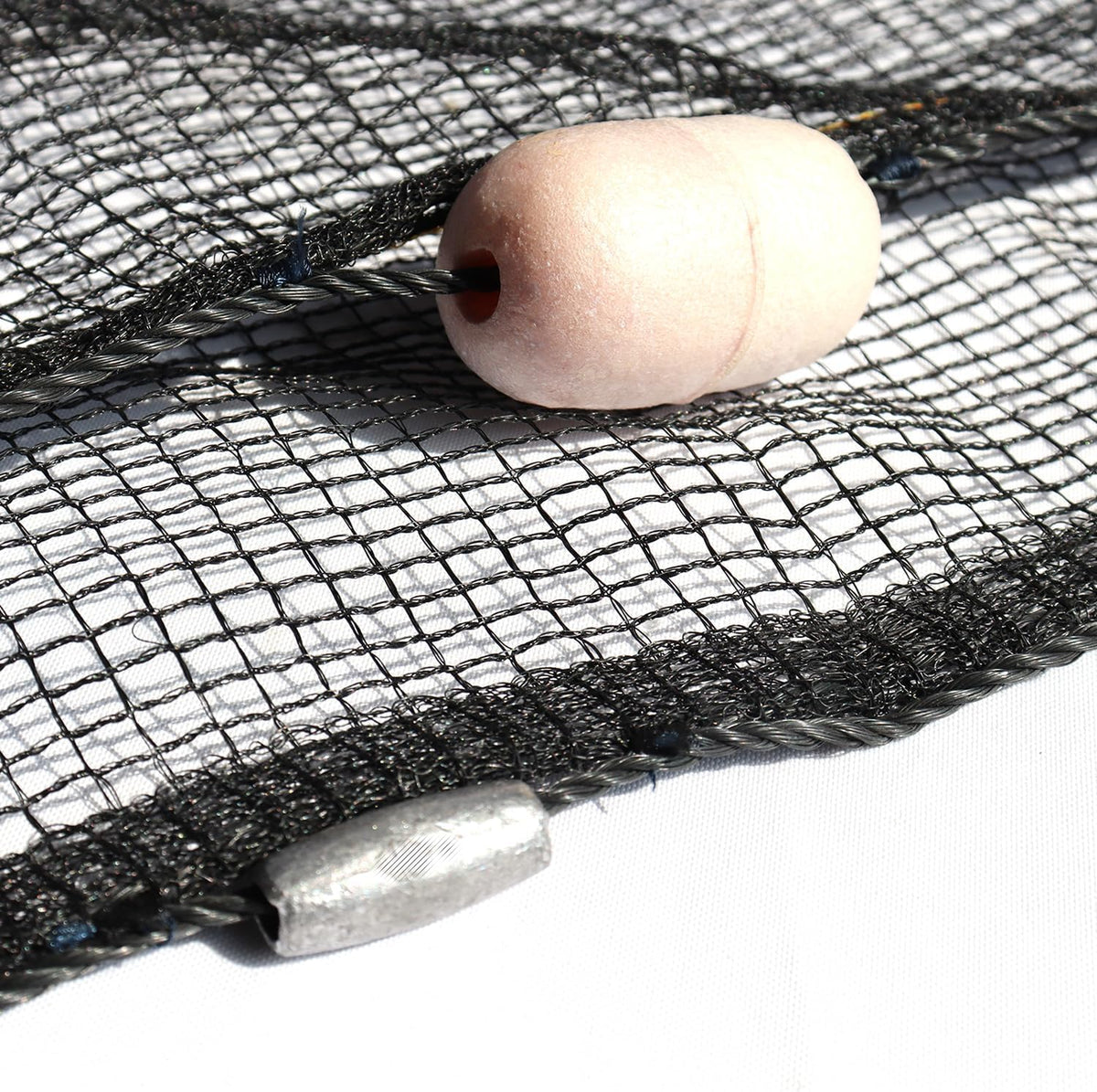 BasicGear Professional Seine Net 4ft-50ft setup demonstrates quick deployment for efficient fishing.