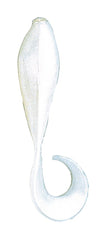 Bass Assassin Curly Shad Lure Pack of 10 - Alewife, 2-Inch