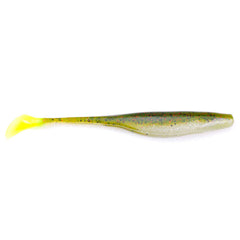 Bass Assassin Sea Shad Chicken on a Chain 5 soft plastic lure with paddle tail for versatile fishing.