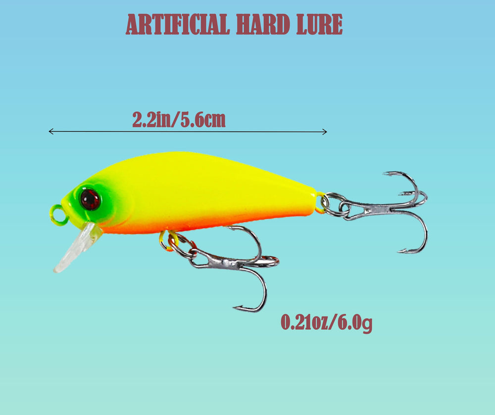 Jerkbait minnow lure with 3D eyes and loud rattle