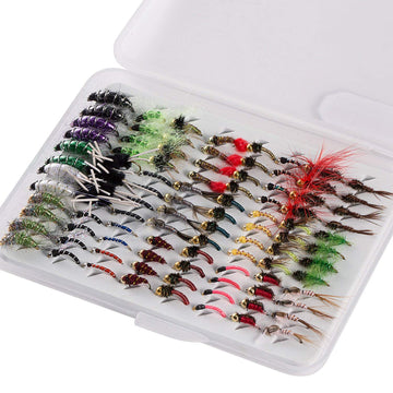BASSDASH 96-piece nymph flies kit