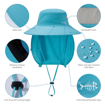 BassDASH adjustable chin strap for windy days
