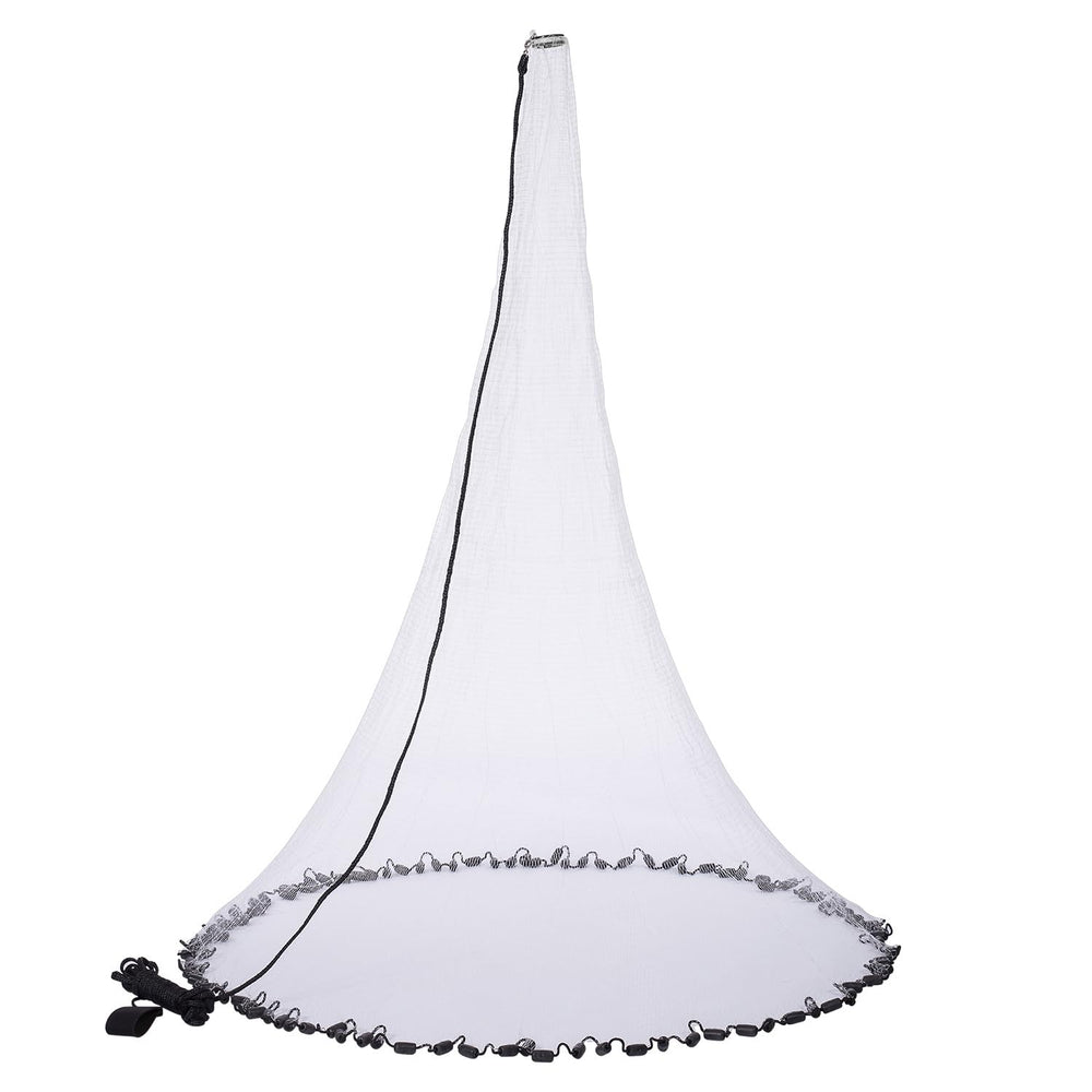 BASSDASH American saltwater cast net 6ft radius ideal for larger bait schools.