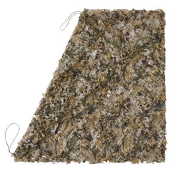 BASSDASH camo netting close-up shows durable 150D fabric with water resistance.