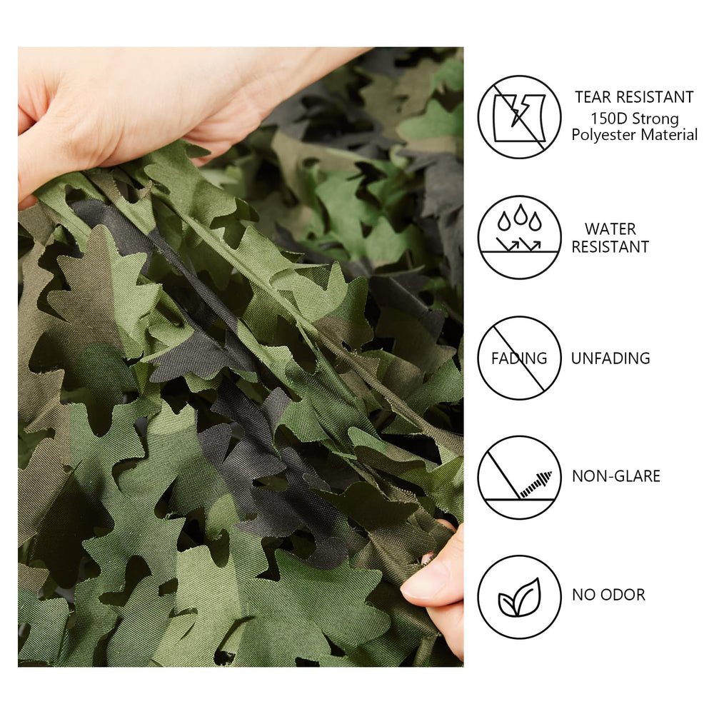 Bassdash camo netting with 3D leaf structure boosts contour breaking in the field