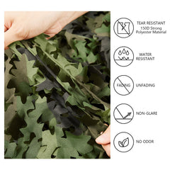Bassdash camo netting with 3D leaf structure boosts contour breaking in the field