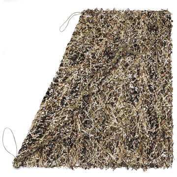 BASSDASH camo netting back-meshing close-up, durable 150D fabric for hunting concealment.
