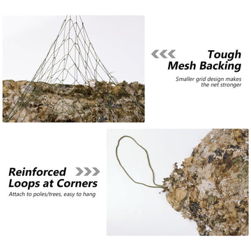 BASSDASH camo netting double-sided camouflage offers adaptable concealment in varied environments.