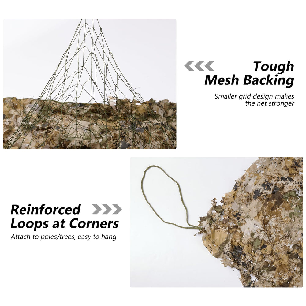 BASSDASH camo netting double-sided camouflage offers adaptable concealment in varied environments.