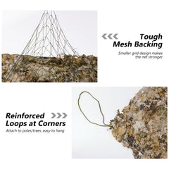 BASSDASH camo netting double-sided camouflage offers adaptable concealment in varied environments.