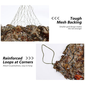 BASSDASH camo netting non-glare odorless surface for quiet setup.